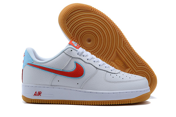 Men's Air Force 1 White/Red Shoes 0129 Men's Air Force 1 White/Red Shoes 0129